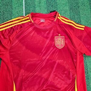 España Mens Soccer Jersey Playera de España Male Football